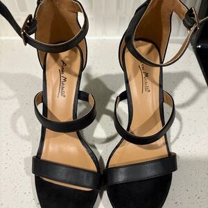 Anne Michelle Black Heels Size 7